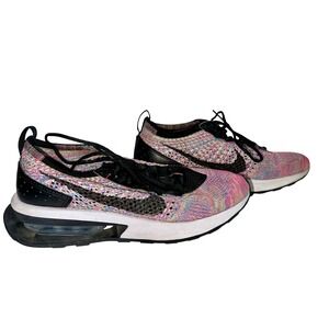 Nike Women's AirMax Flyknit Pink Multicolor Racer Sneakers 8 Lightweight Support
